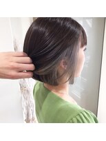 ループ(LOOP) 透明感が人気☆インナーカラー×ハイトーングレー