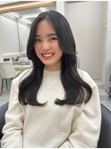 イメチェン/フェミニン/ダークアッシュ/束感/髪質改善