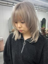 ジエクトカナウ 大阪梅田店(The Ect canow) 《レイヤーカット》似合わせ前髪ホワイトベージュネオウルフ