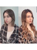 あるじゃんすー 梅田店&nbsp;ミルクティーブラウン#シールエクステ#グラデーション#梅田