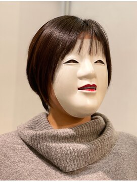 コマ(coma) 【coma中野】シンプルショートボブ_レイヤーボブ_グレージュ