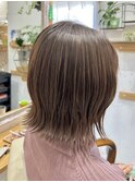 30代40代大人可愛い小顔ショートカット外ハネボブハイライト
