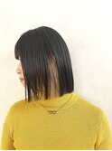 小森谷切りっぱなしボブインナーカラー美髪,インナーベージュg11