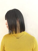 小森谷切りっぱなしボブインナーカラー美髪,インナーベージュg11