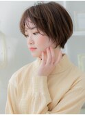 サンドベージュ前下がりウルフマッシュTb7上尾20代30代40代