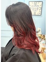 グラスペディア(graspedia)&nbsp;レッドグラデーション【広島派手髪】【広島ハイトーン】