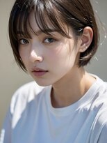 ニコ 四街道(nico)&nbsp;耳掛けミニボブ、ナチュラルブラウン