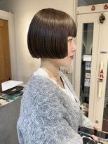 テトラ バイ ネオリーブ 横浜西口店(tetra by neolive)&nbsp;ミニボブ　透明感グレージュ