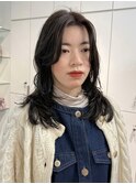 ウェーブミディアム似合わせカットメルティカラーボブ/原宿