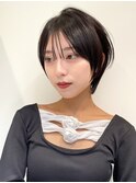 ハイライトバレイヤージュダブルカラーショートカット30代40代