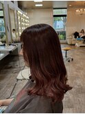 大人可愛い20代30代40代カラー/セミロング/宮崎