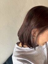 クレヨン ケース(Crayon case)&nbsp;アッシュブラウン赤み消しカラー大人可愛い前下がりショートボブ