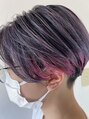 アットアール(@R) #ハンサムショート#ピンク#紫#福島市#美容室#髪質改善