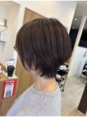 白髪ぼかしショートレイヤー