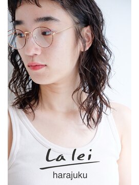 ラレイ ハラジュク(Lalei harajuku) 原宿スパイラルパーマニュアンスパーマくるくるパーマ黒髪パーマ