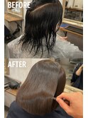 自然な丸みとツヤが生まれる美髪矯正