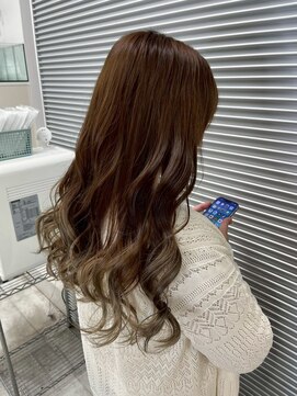 アルカンジュ 川口駅東口(archange by anyhow) 色っぽウェーブ×毛先グラデで差がつく今旬透け感ロングヘア◎