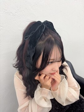 ガルボヘアー 桟橋店(garbo hair) オイルカラーカシスレッドボルドー高知髪質改善