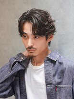 メンズヘアセンス 渋谷(MEN'S HAIR SENSE)&nbsp;フェザーパーマ/センターパート/ニュアンスパーマ/メンズ/眉毛