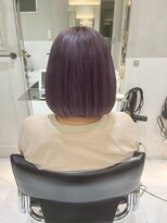 ガリカ 横浜(Gallica) 高発色ラベンダーカラー/ハイトーン×ボブ