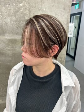 キング 枚方店(K!ng) 韓国オルチャンレイヤーカット透明感カラー顔まわり前髪カット