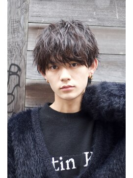 ヴェイン 渋谷(vain) アップバングパーマメンズ髪型束感渋谷