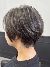 《*今話題の白髪ぼかしハイライト*》"白髪を消す"より"白髪を活かす"髪に*立体感◎白髪ぼかしハイライト*