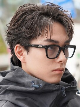 フィフス(fifth) メンズシースルーマッシュニュアンスパーマシャドウパーマテテ風