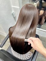 ヌフ(neuf)&nbsp;髪質改善ココアブラウン美髪ストレート【イメチェン/縮毛矯正】