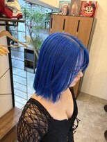 シールドヘアー 沖縄 新都心(C'LD Hair) ビビットブルー/那覇ハイトーン/沖縄ハイトーン