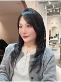 ◎オリーブベージュ/レイヤーカット/顔周りレイヤー/シースルー