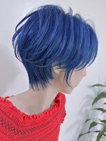 アナザヘアー なんば 高島屋前店(ANAZA hair)&nbsp;ブルーヘア＆ハンサムショート♪