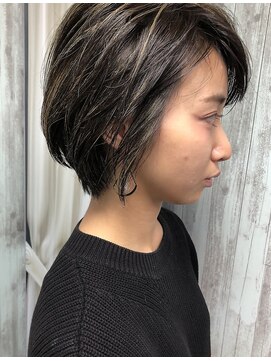 フレーム なんば店(FRAME) 【FRAME  なんば】ハンサムショート×ハイライト