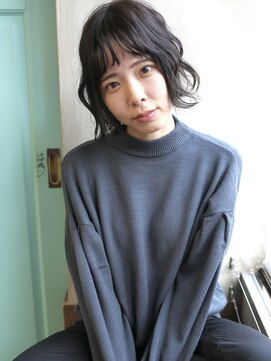 バース(BIRTH) 天神【BIRTH】ブルーグレージュ×ウエーブボブ　3