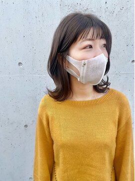 シュプール(SPUR) 大人可愛いラテブラウンカラー×外ハネミディオン眉