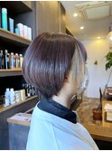 インナーカラーショートボブ