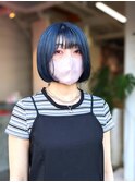 ダブルカラー：光で輝くブルーカラー