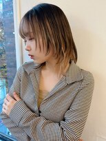 ポーチバイハニー オモテサンドウ(PORCH by HONEY omotesando)&nbsp;大人可愛い10代20代30代ウルフレイヤーボブ×インナーカラー