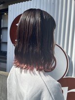 ノンヘアー(non hair) 裾カラー×ピンク