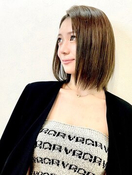 バロンビューティー(BARON Beauty) グレーベージュ/ショートカットボブ/顔周り前髪カット/池袋駅