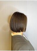 小顔補正立体カット×ナチュラル丸みボブ 10代20代30代40代50代