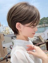 30代40代50代耳かけショート前髪なしハンサムショートカット