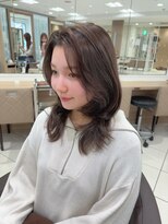 アッシュ 高円寺店(Ash) レイヤーウルフカット×モカブラウン