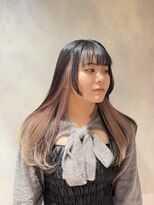 アオ(AO。)&nbsp;インナーカラー/ピンクベージュ/ハイトーンカラー/ベージュ