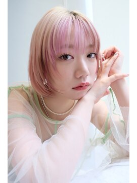 ネオリーブギンザ 銀座店(Neolive GINZA) (銀座) 顔まわりレイヤーボブ ハイトーン