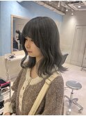 ダブルカラー/韓国/ブリーチ/ハイトーンカラー/グレージュ