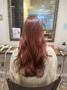 ネオリーブカップ 町田店(Neolive capu) ブリーチ無しカラー/ピンクベージュ