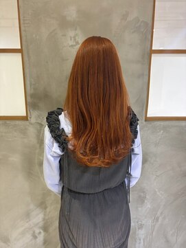 アカラ(acala) オレンジベージュロング【acala吉祥寺/アカラ/縮毛矯正/髪質改善