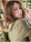 かきあげ前髪小顔前下がりくせ毛風大人ボブh4大宮20代30代40代