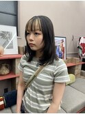 20代30代40代大人可愛いインナーカラー毛先パーマ透明感